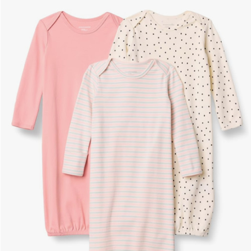Amazon Essentials Unisex-Baby Long Sleeve Sleeper Cotton Gown