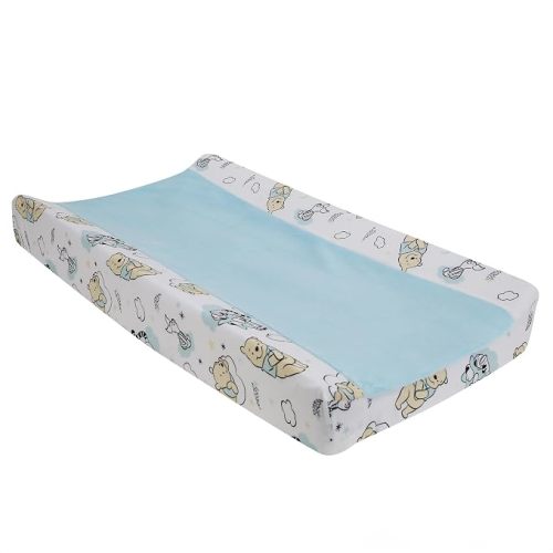 Lambs & Ivy Disney Baby Winnie the Pooh Hugs Soft Blue Changing Pad Cover