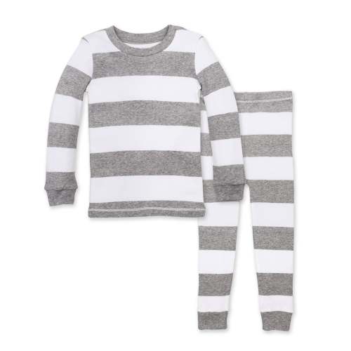 Rugby Stripe Organic Cotton Snug Fit Pajamas – Burt's Bees Baby
