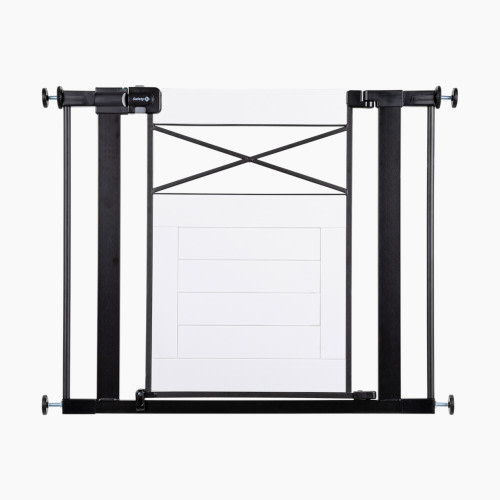 Safety 1st Easy Install Modern Farmhouse Gate - White Finish