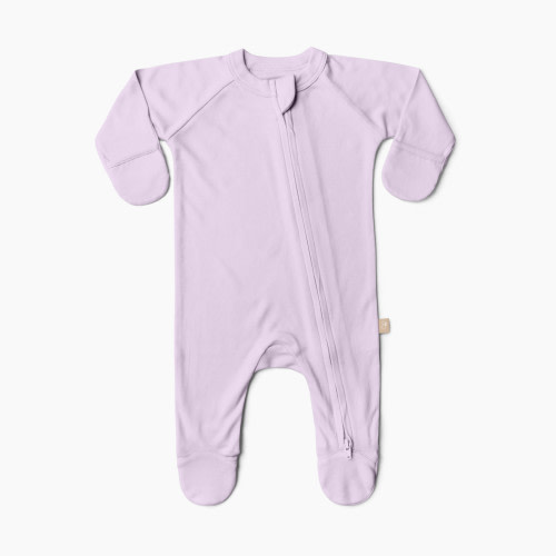 Goumi Kids x Babylist Bamboo & Organic Cotton Footie - Lilac, 0-3 M