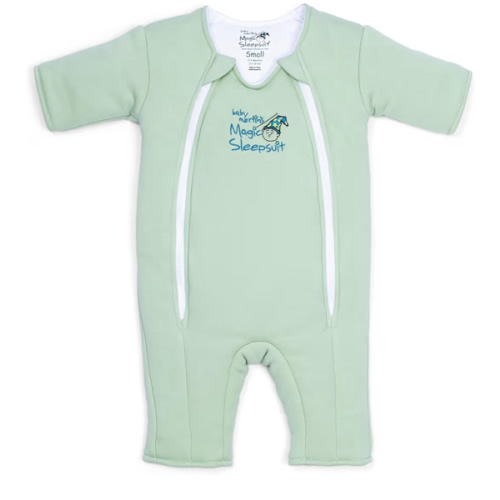 Sage Green Baby Merlin’s Magic Sleepsuit – 100% Cotton Sleep Solution