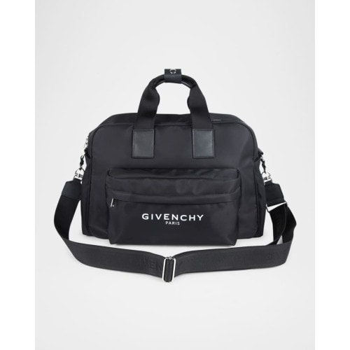 Logo-Print Cotton Diaper Bag