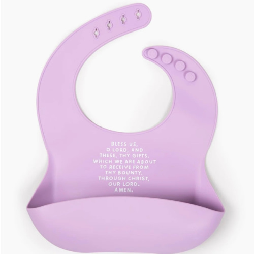 Meal Blessing Silicone Bib