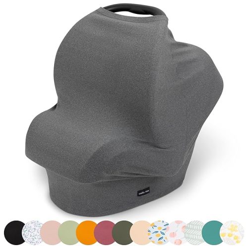 Simka Rose Car Seat Cover for Babies – Multipurpose, Breathable Nursing Cover and Baby Car Seat Canopy - 360 Coverage - Breastfeeding Privacy, Shopping Cart and High Chair Cover - Newborn Essential