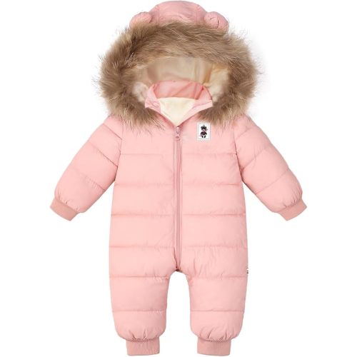 Baby Girl Winter Snowsuit Newborn Boy Warm Coat Toddler Snow Suit Infant Clothes