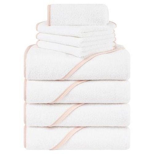 American Soft Linen 8-Piece Baby Hooded Towel & Washcloth Set