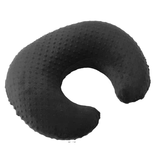 Pillowcase for Nursing Pillow and Positioner for Breastfeeding and Bottle Feeding, Propping Baby, Tummy Time, Baby Sitting Support, Awake-Time Support, Pillow Cover Only (Black)