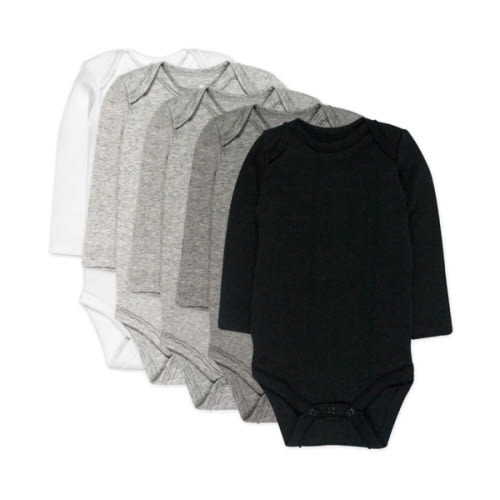 5-Pack Organic Cotton Long Sleeve Bodysuits | Honest Baby Clothing