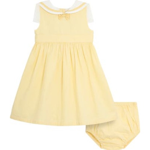 Sailor Stripe Sleeveless Dress & Bloomers, 3-6M