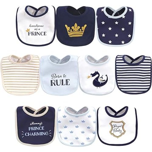 Hudson Baby Unisex BabyCotton Bibs