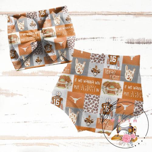 Texas Longhorns skirt, bummies or Flare Pants