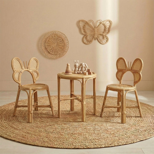 Indigo Safari Rattan Kids Table Sets | Wayfair