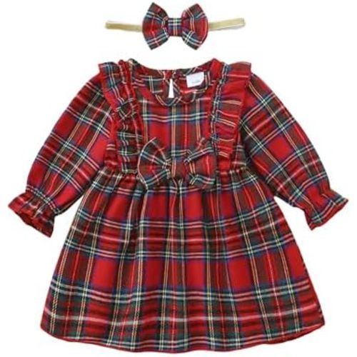 Mioglrie Baby Girl Dress Toddler Girls' Dresses 3 6 9 12 18 24 Months 2t 3t Girls Clothes Fall Winter Outfits