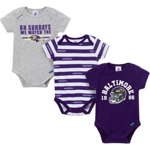 3-Pack Baby Boys Baltimore Ravens Bodysuit Set – Gerber Childrenswear