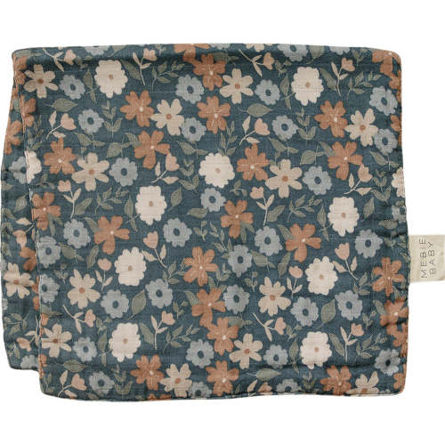 Midnight Floral Muslin Burp Cloth – Three Little Tots