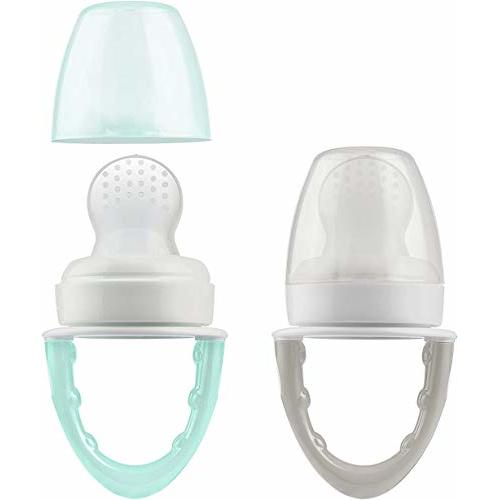 Dr. Brown's Fresh First Silicone Feeder, Mint & Grey, 2 Count