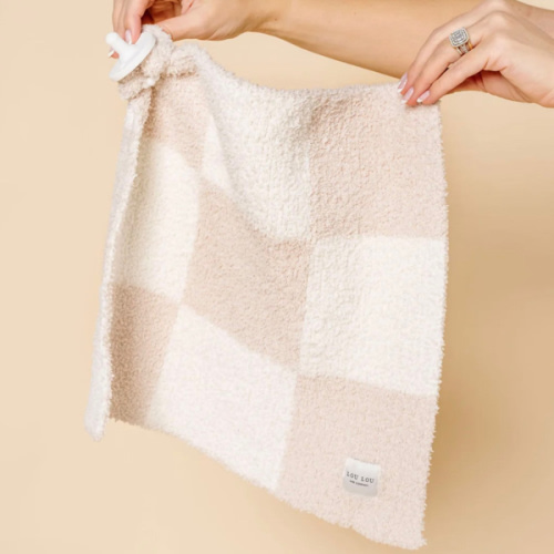 Chenille Blanket - Dune Check - Mini/Lovey