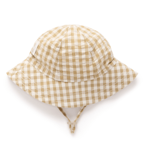 Gingham Hat - Burrito Gingham - Pure Baby