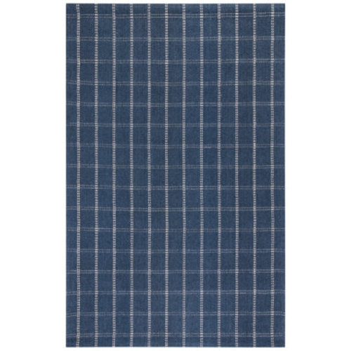 Lauren Ralph Lauren Tamworth Lauren Ralph Lauren Hand Woven Wool/Viscose Plaid Rug in Navy | Wayfair