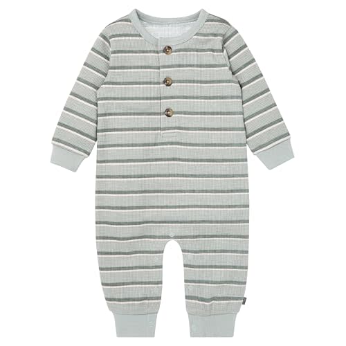 Modern Moments by Gerber unisex-baby Long Sleeve Long Leg Slouch Romper