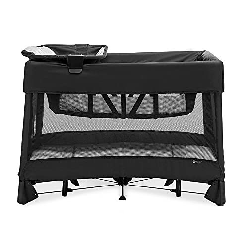 New 4moms Breeze Plus Playard with Removable Bassinet & Flip Changer - Black