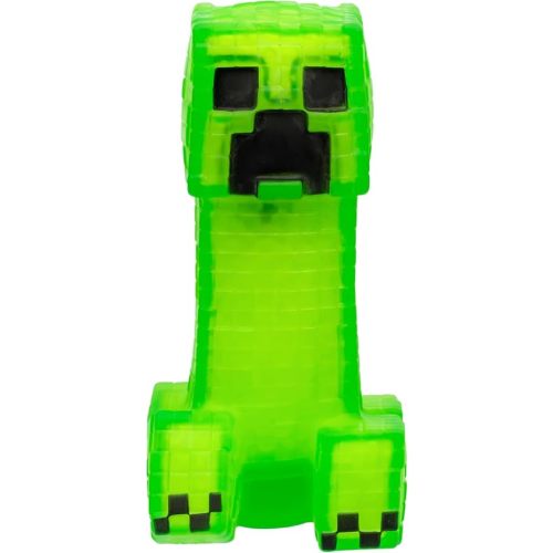 Heroes of Goo Jit Zu Minecraft Stretchy Characters, Creeper, Super Crunchy Goo Filling with Hidden Gunpowder Piece Inside, Stretch Him Up to 3 Times His Size - Sensory Toys