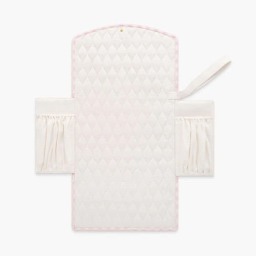 Portable Changing Pad - Pink Gingham | Gooselings