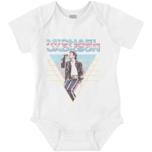 Brisco Brands Michael Jackson 90s King of Pop Baby Romper Boys or Girls