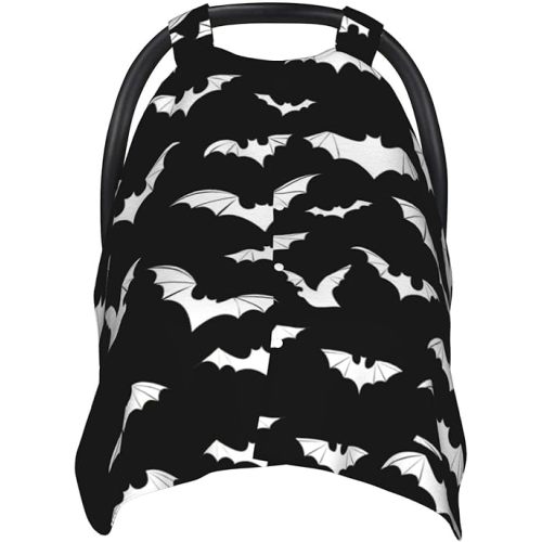 Halloween Bat Car Seat Cover Baby Fashion Carseat Cover for Winter Nursing Cover Newborn Shower Gift