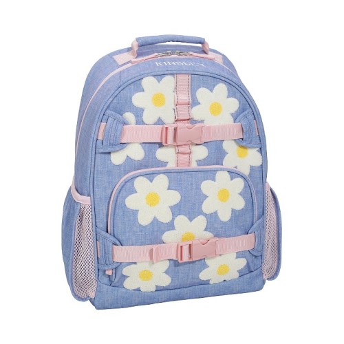 Mackenzie Blue Daisies Chenille Backpacks | Pottery Barn Kids