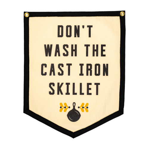 Don't Wash The Cast Iron Skillet Camp Flag • Jason Isbell x Oxford Pen – Oxford Pennant