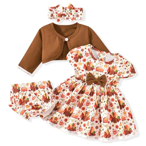 Baby Girl Easter Dress Infant 4pcs Bunny Cardigan Sets