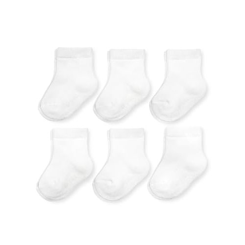 Fruit of the Loom All Weather Baby & Toddler Socks - Cotton Crew Socks with Grips for Boys, Girls and Unisex