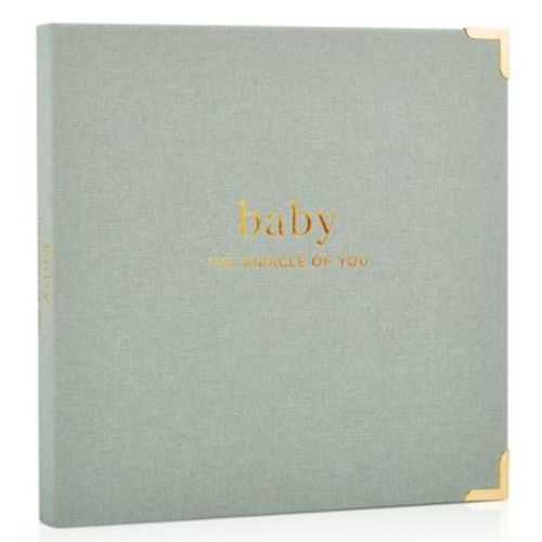 Keepsake Baby Memory Book for Boys and Girls – Timeless First 5 Year Baby Journal, Scrapbook and Photo Album