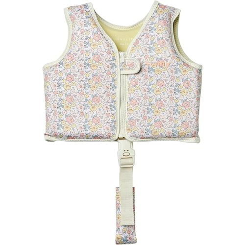 SUNNYLiFE Swim Vest, 2-3 Years, Into The Garden Ditsy Floral, EPE/Natural Rubber/Polyester, 14.57x12.8x1.97 Inches, 1.38 lbs