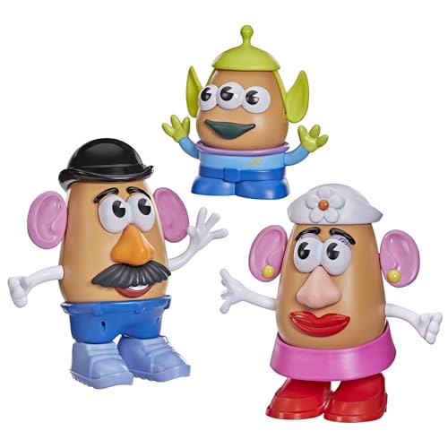 Potato Head Toy Story Yam Fam Set with Mr, Mrs, and Alien Tot, Toddler and Preschool Toys for Girls and Boys Ages 2+ (Amazon Exclusive)