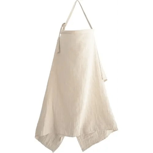 mushie Nursing Cover (Fog) | 100% Breathable Organic Cotton | Breastfeeding Privacy