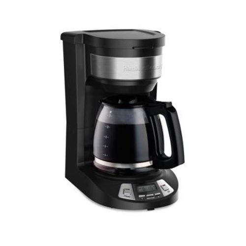 Hamilton Beach 12 Cup Programmable Coffee Maker - Black - 46290: Drip Coffee Machine, Nonstick Hot Plate, Brew Pause