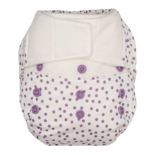 Hybrid Diaper Shell - Violet Dot