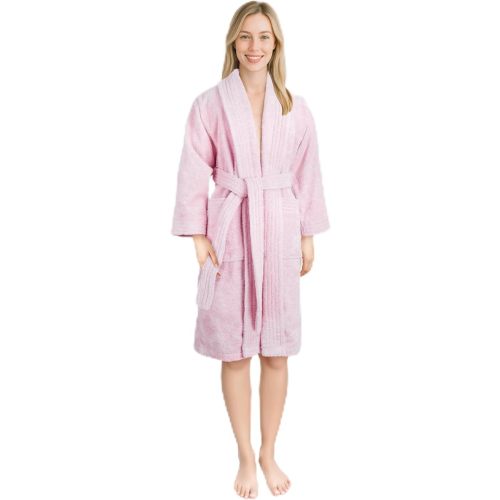 American Soft Linen Women’s 100% Cotton Terry Bathrobe – Soft, Absorbent, Quick Dry Turkish Robes for Women Quality Housecoat