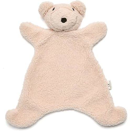 Loveys for Babies,Snuggle Stuffed Animals Toy Girl & Boy, Soft Security Blanket,Bear Lovey Comforter Toy for Babies 0-12months,Baby Gifts for Infant and Toddler(White Bear)