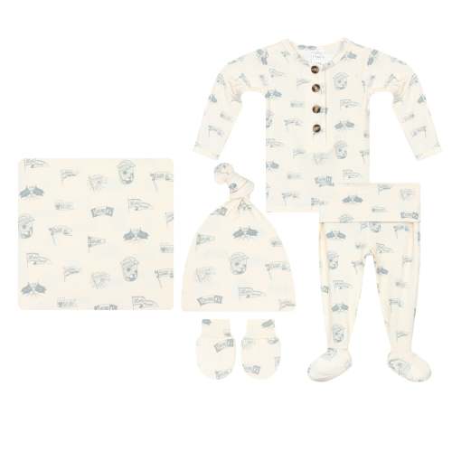 Parks Newborn Hat Bundle (Top + Bottom)