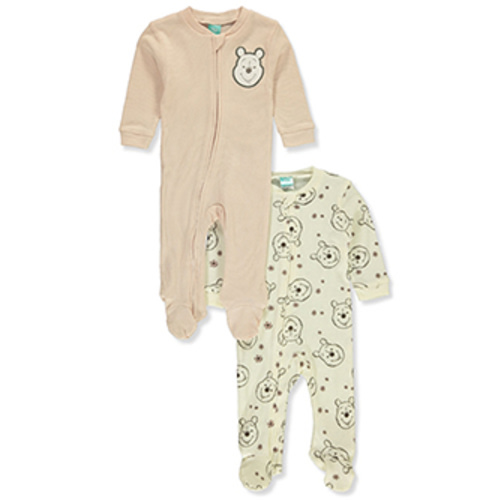 Disney Winnie The Pooh Baby Girls' 2-Pack Coveralls