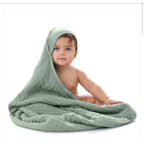 Baby Hooded Towels in Fern – Comfy Cubs