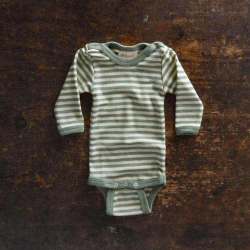 Baby Merino Wool Body - Sage Green Melange/Natural