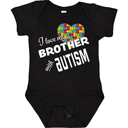 inktastic I Love My Brother with Autism Baby Bodysuit