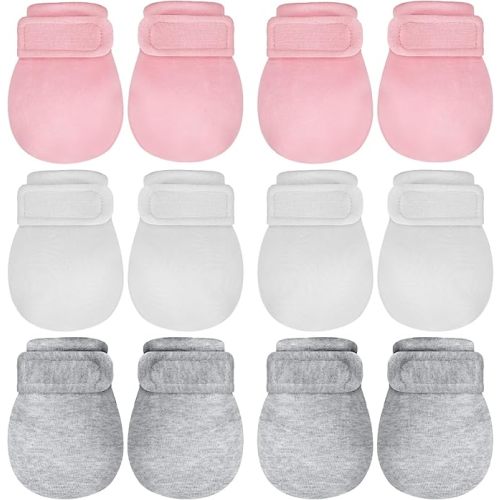 Adjustable Baby Mittens No Scratch Newborn Cotton Breathable Gloves Warm Baby Mitts for Boys Kids