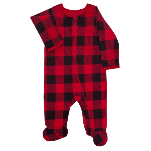 Wonder Nation Baby Gender Neutral Fleece Zip Front Footed Sleep N Play Pajamas, Sizes Preemie-6/9 Months