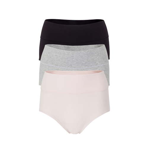 Ingrid & Isabel For Every Belly Women's Maternity Cotton Jersey C-Section Brief Panties, 3-Pack, Sizes S-XXXL